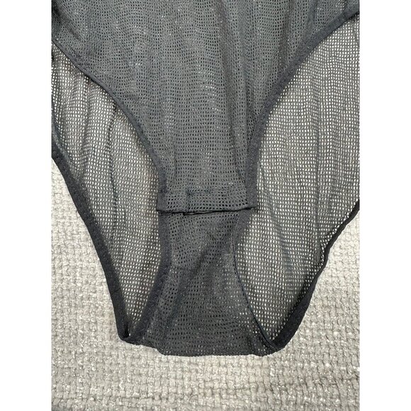 NWOT Vintage Delicates Bodysuit Womens 2X 22/24 Black Sheer Sequin‎ Sexy - Picture 8 of 15